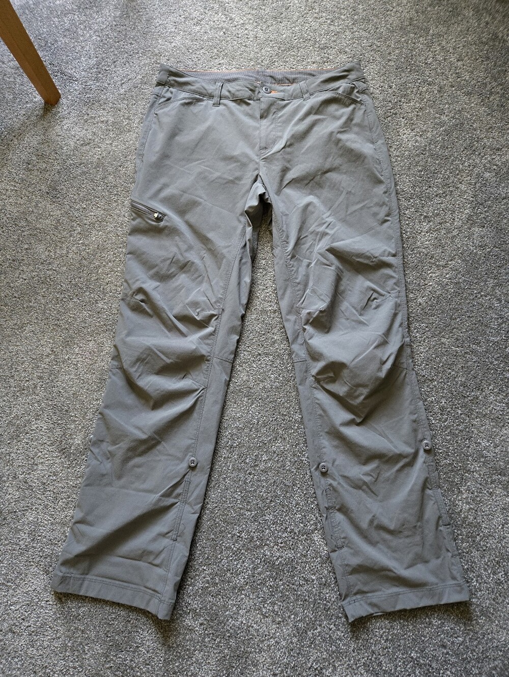Orvis Dark Grey Pants with Orange Accent - Picture 2 of 7